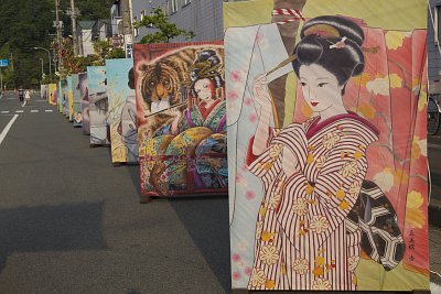 講習会絵どうろう展示